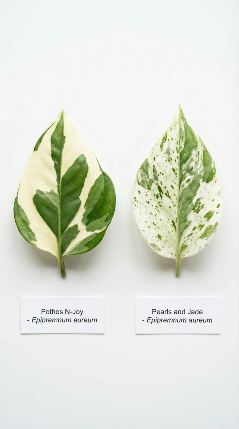 Pothos N-Joy vs Pearls and Jade: 5 Clear Ways to Tell Them Apart