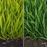 Dense centipede grass Eremochloa ophiuroides lawn showing medium green stoloniferous growth habit in southeastern United States landscape with visible stolon runners
